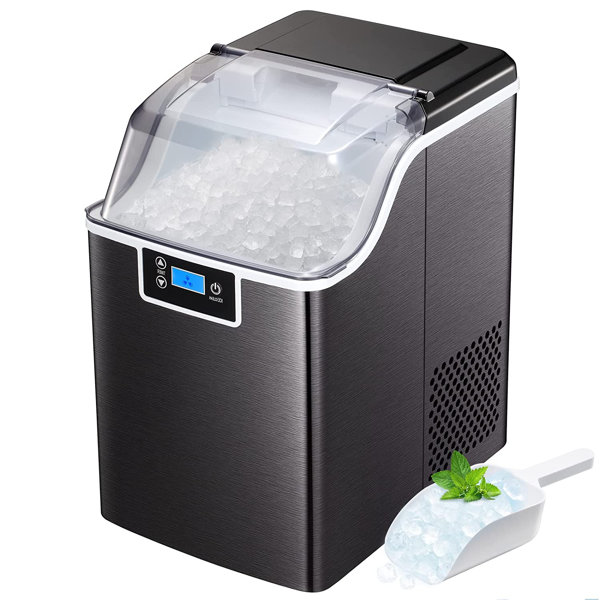 R.W.FLAME 44 Lb. lb. Daily Production Nugget Countertop Ice Maker with